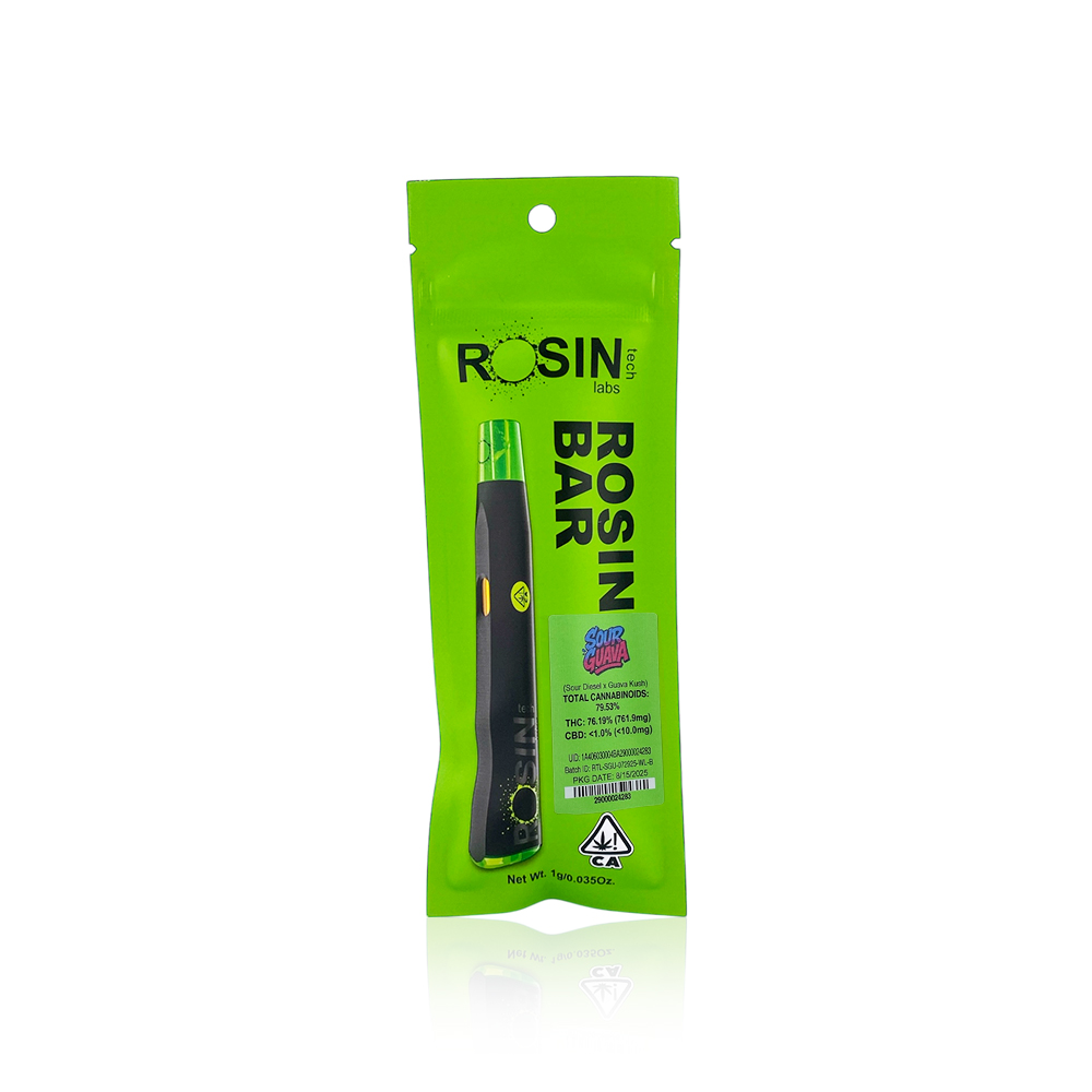 Photograph of product: ROSINTECH - All In One - Sour Guava - Rosin Bar - 1G