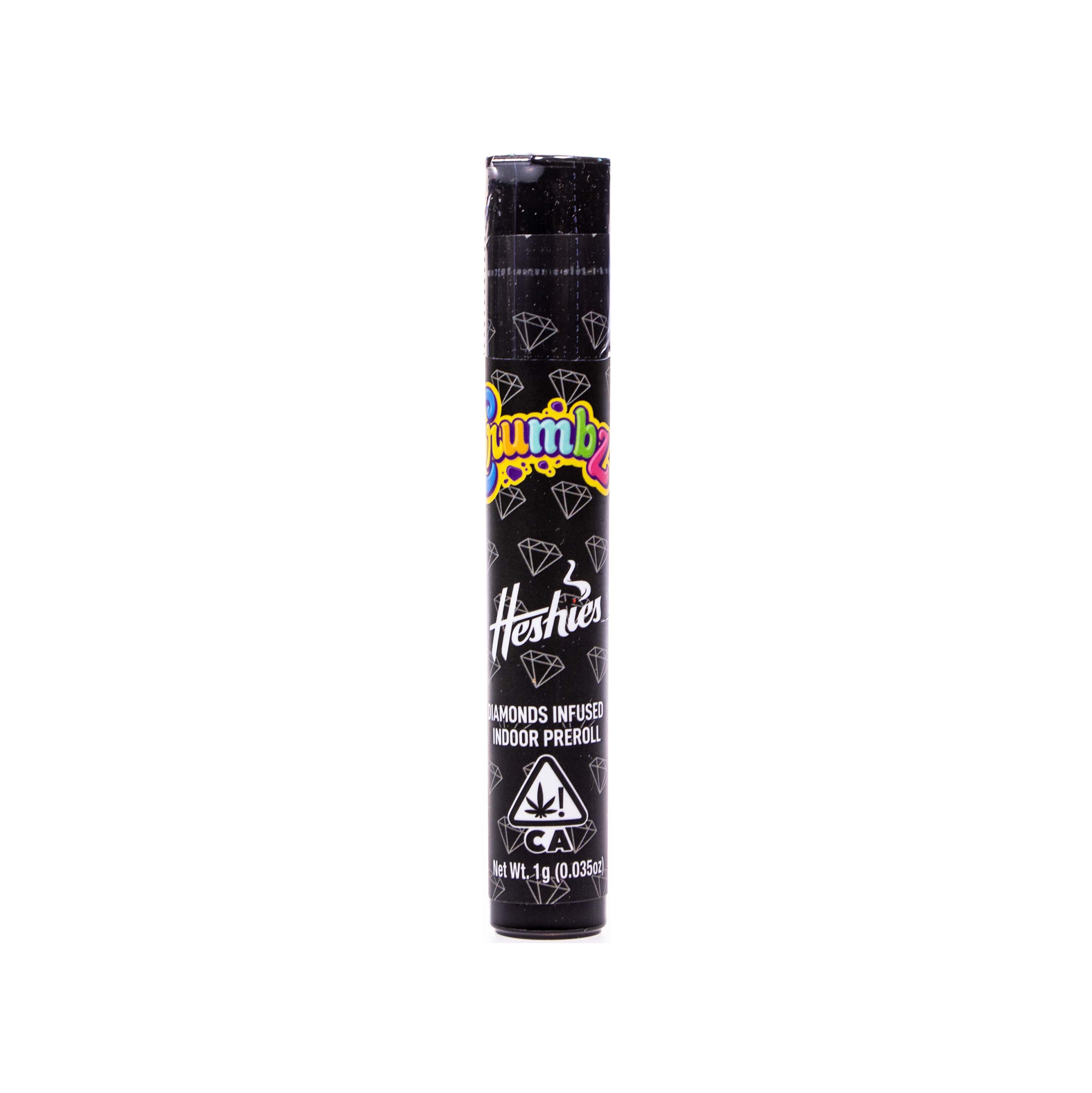 Photograph of product: Crumbz | Lemon Cherry Gelato Diamond Infused Pre-roll (1g)