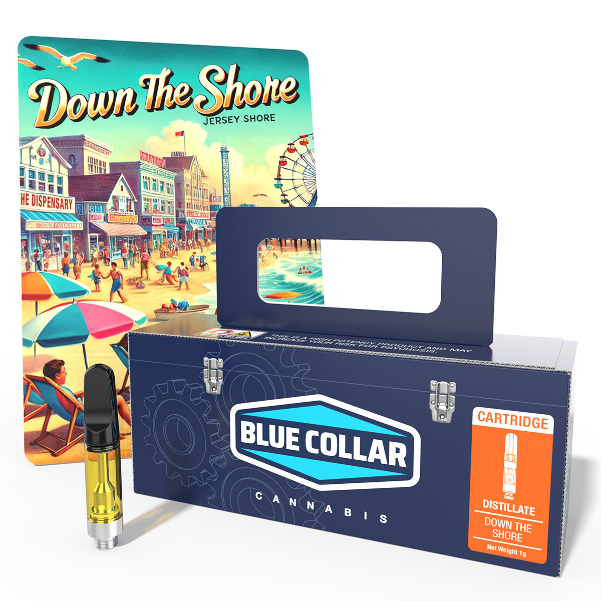 Photograph of product: Blue Collar Oui'd - Down The Shore Cartridge - 0.5g