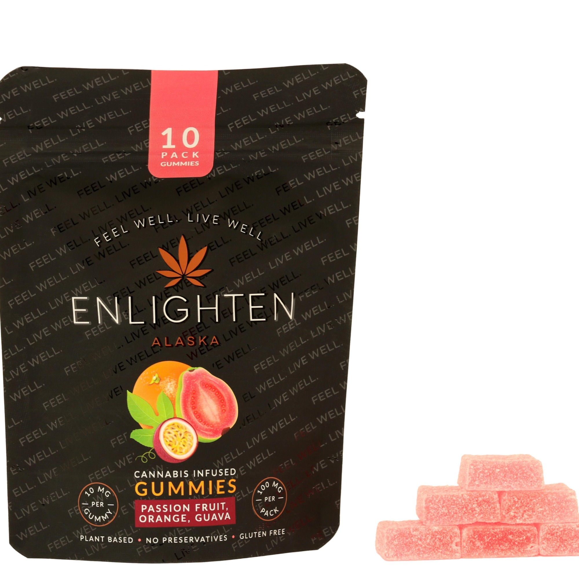 Photograph of product: Passion Orange Guava Gummies | 100 mg | 10 pk