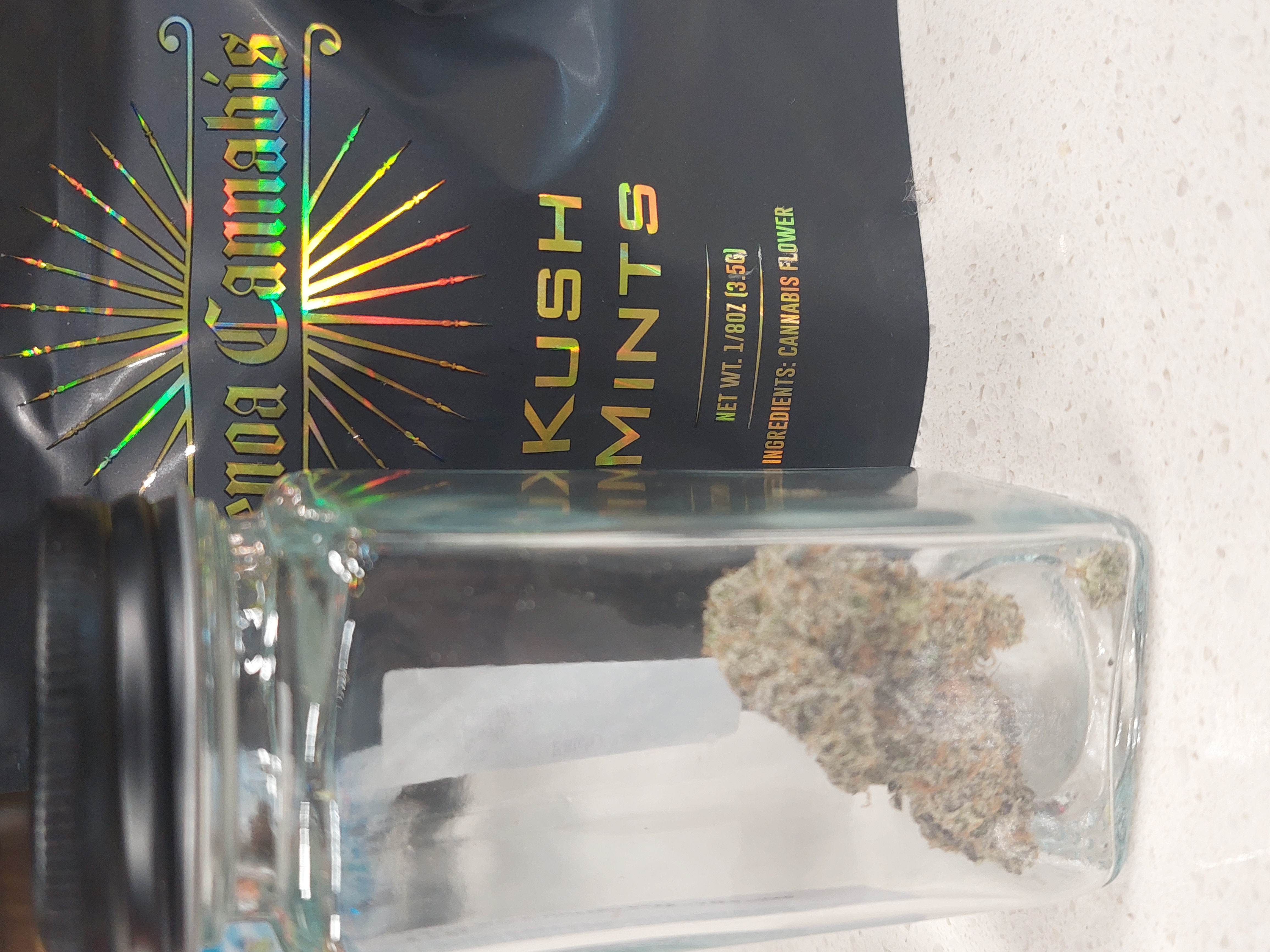 Photograph of product: FLOWER ZN KUSH MINTS - 3.5g