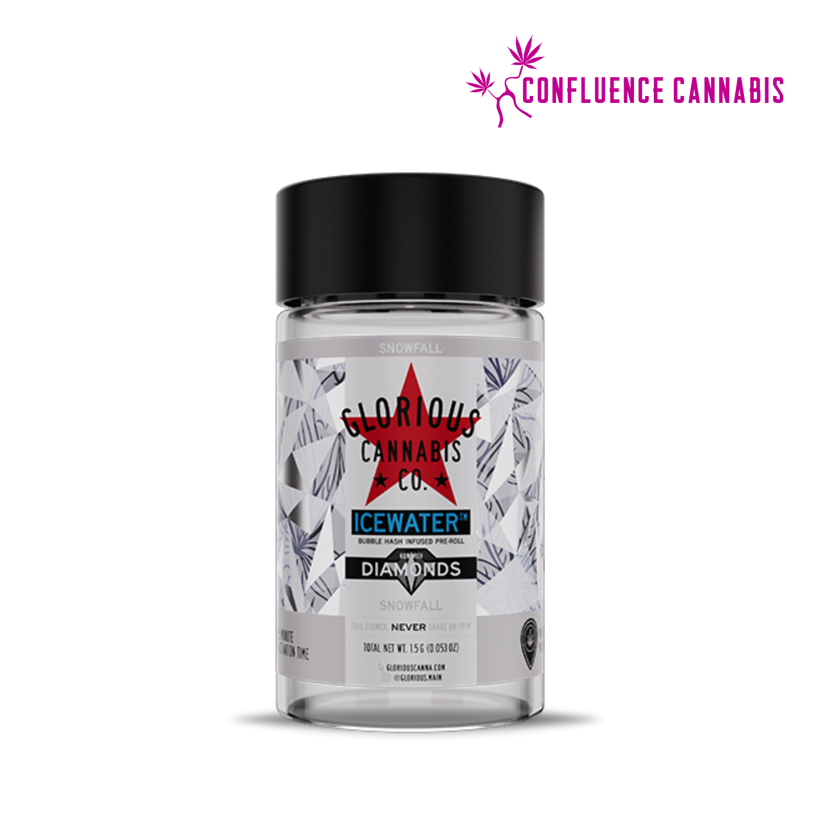 Photograph of product: Snowfall Diamond & Bubble au chocolat (Infused) PREROLL 3 Pack