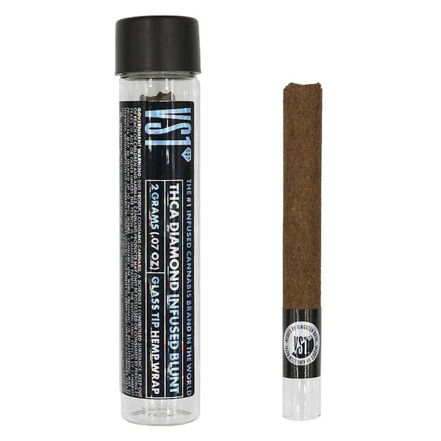 Photograph of product: Blue Cherry x Gusherz (H) - 2g TH-ouiA Diamond Infused Blunt - Blue Cherry x Gusherz