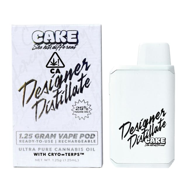 Photograph of product: Rainbow Belts (H) Designer Distillate 1.25g AIO - Rainbow Belts (H)