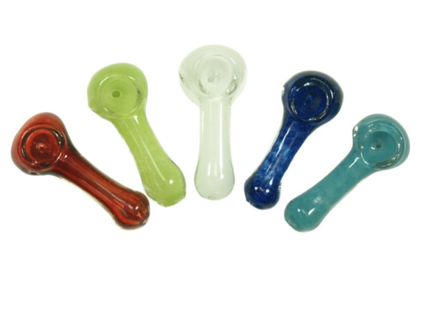 Photograph of product: Basic Glass Pipes Assorted Colors 4.5"
