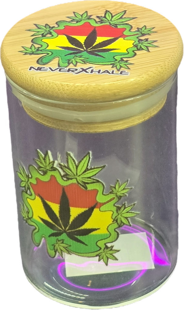 Photograph of product: Metro 1 | Bamboo & Glass Jars | 55mm |