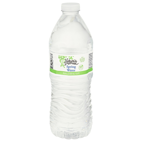 Photograph of product: 16.9 fl oz Spring Water Bottle