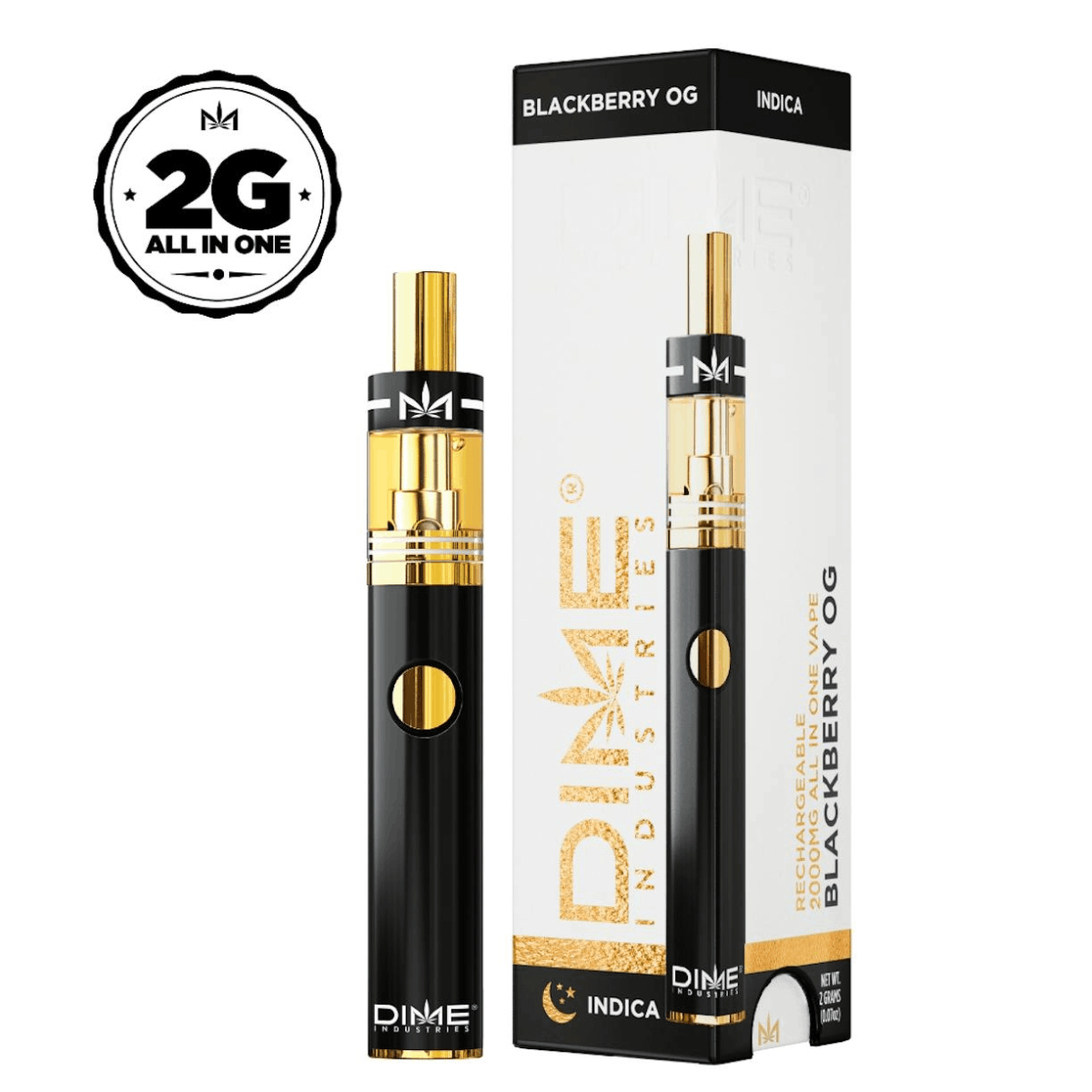 Photograph of product: Blackberry OG 2g Distillate Disposable