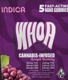 Photograph of product: Grape CBN:CBD:TH-oui Gummies 5PK 1:1:1 - Retail