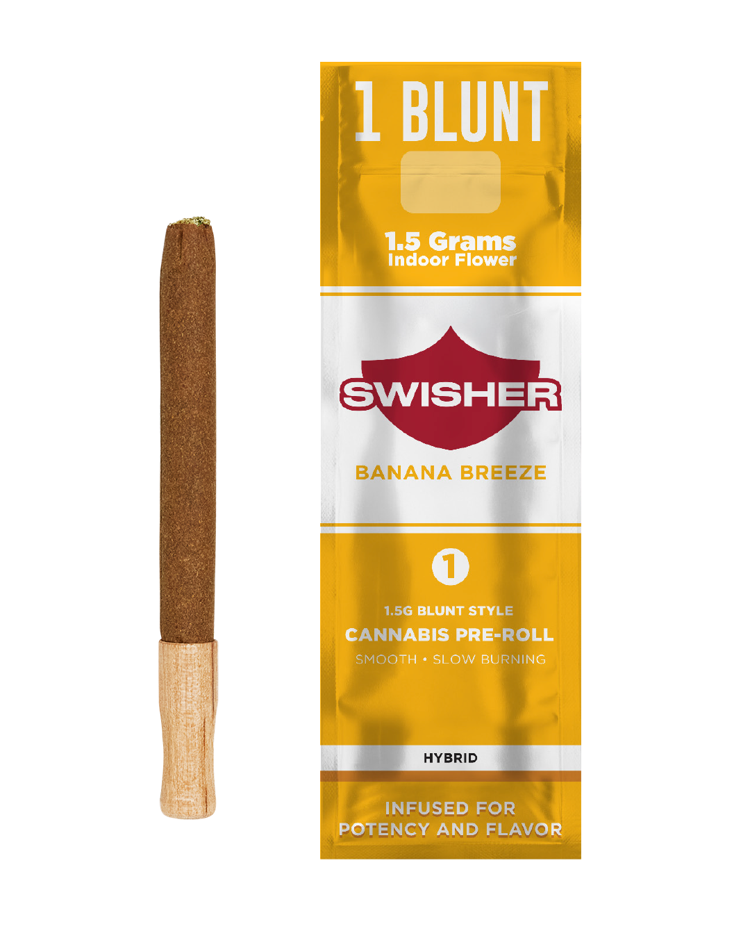 Photograph of product: Banana Breeze | 1.5G Infused Blunt