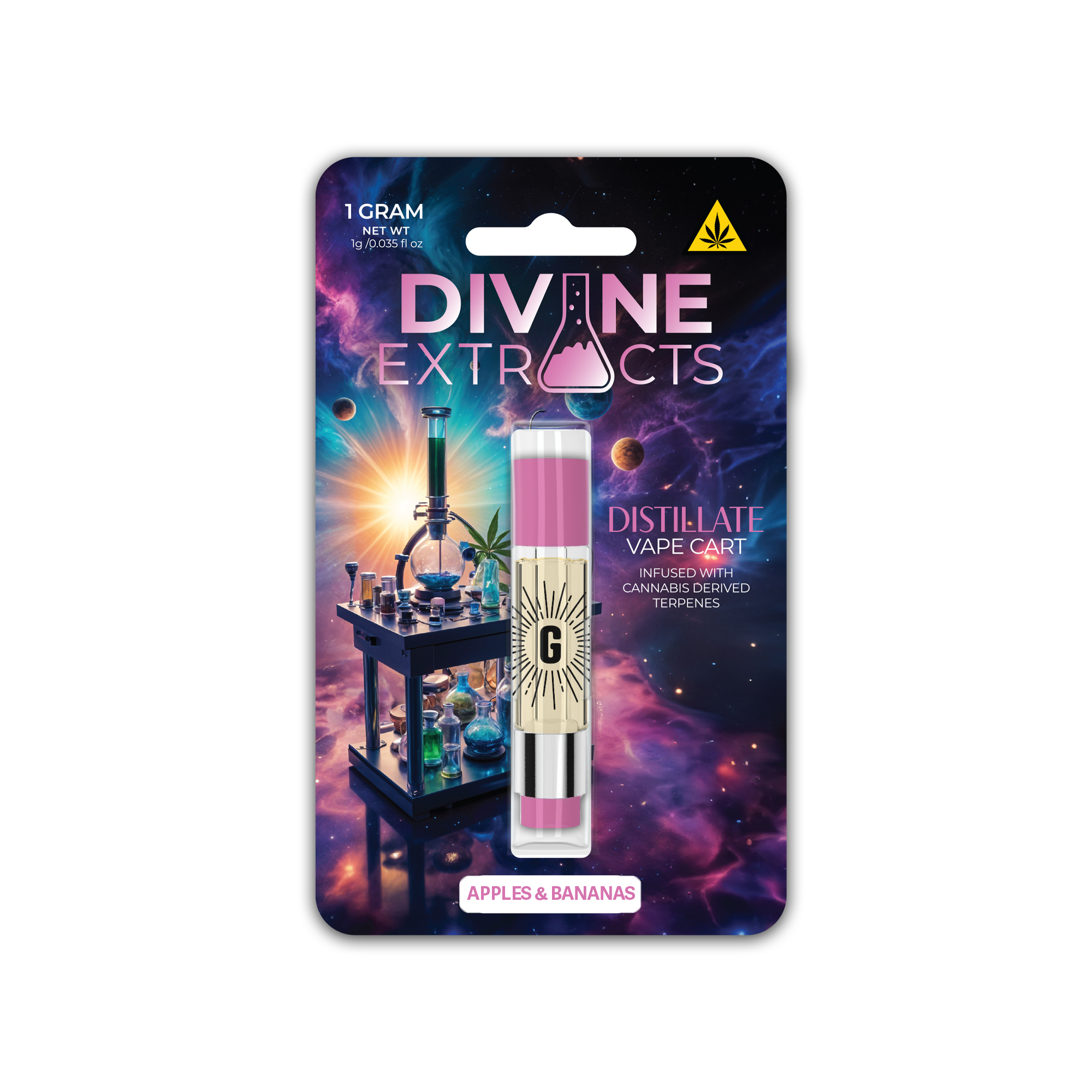 Photograph of product: Divine Extracts Vape Distillate Apples & Bananas