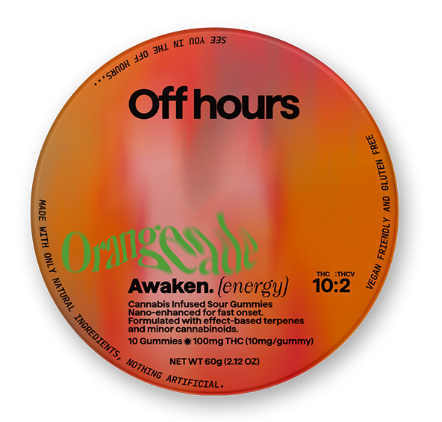 Photograph of product: Awaken | Sour Orange Punch Gummies 100mg