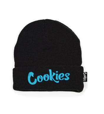 Photograph of product: Cookies Beanie - Black/Cookies Blue - 
