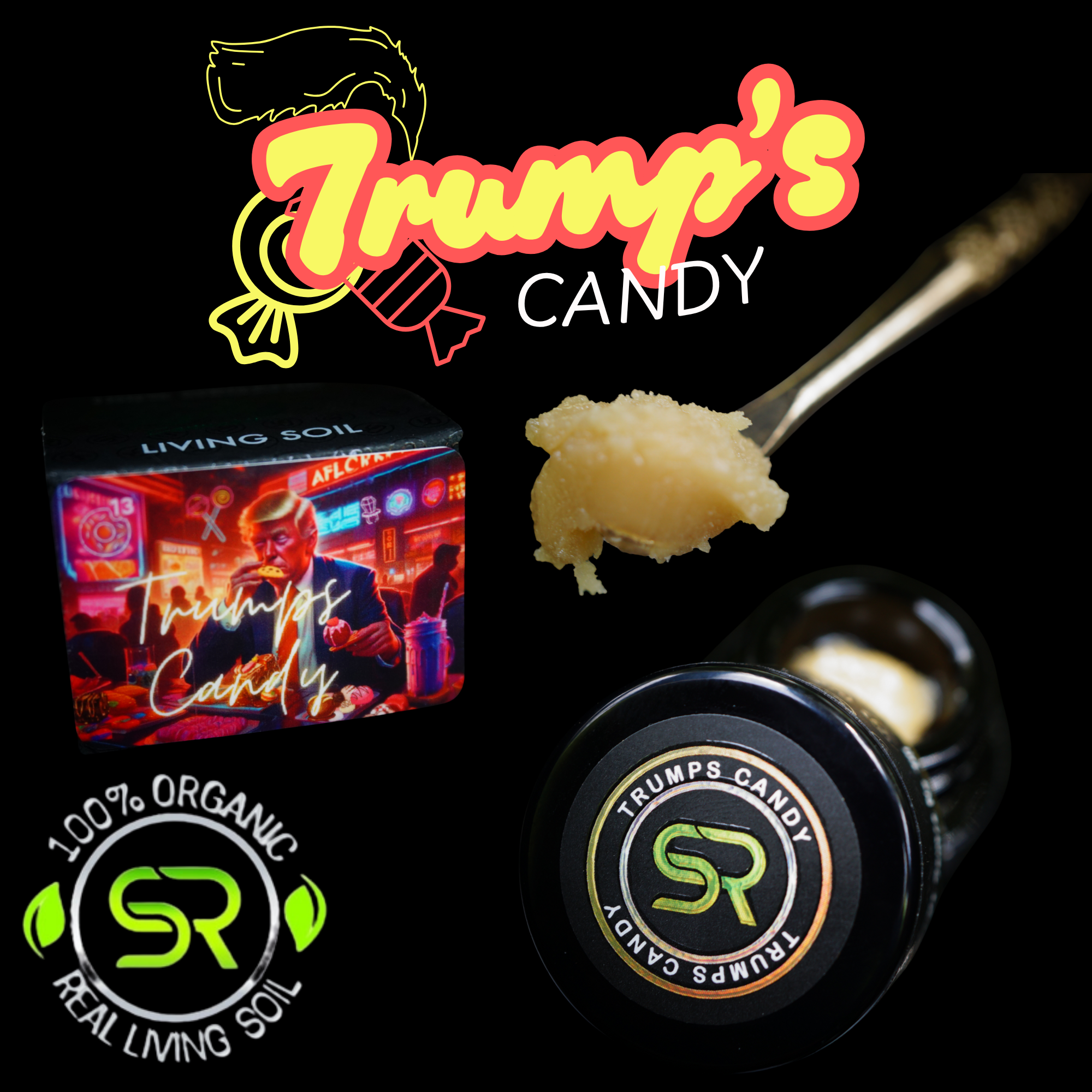 Photograph of product: Trumps Candy 1g Rosin