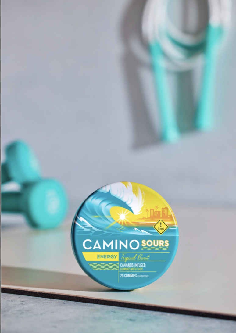 Photograph of product: Tropical Burst 1:1 TH-oui:TH-ouiV - Camino Sours Gummies