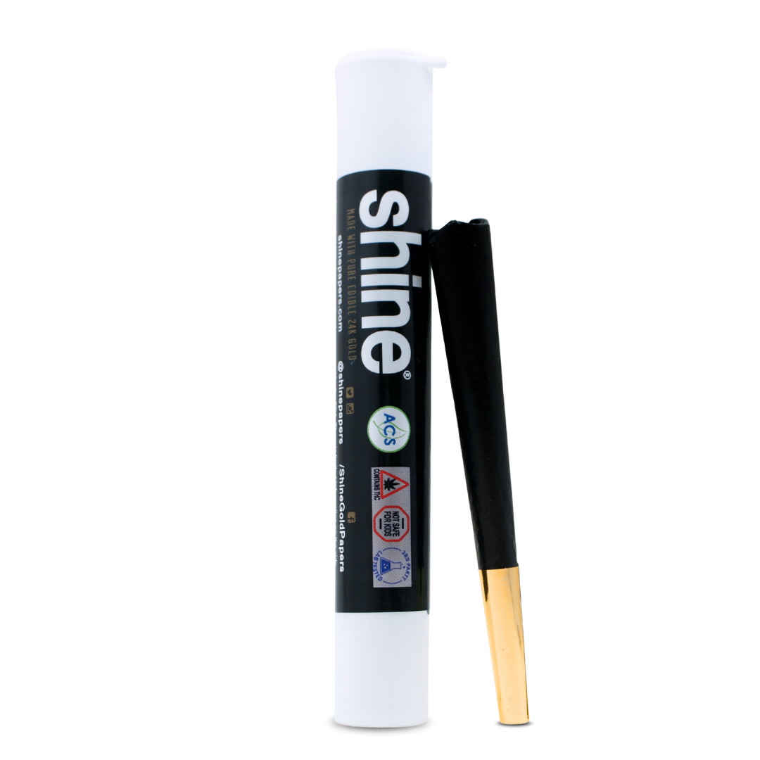 Photograph of product: Shine Black Diamond | The Black | 1g Pre Roll