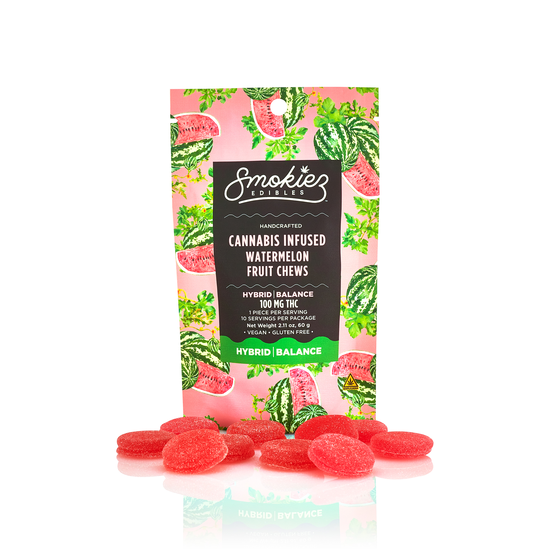 Photograph of product: (Smokiez) Sweet Watermelon - Hybrid (10pcs)