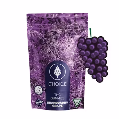 Photograph of product: Choice Chews I 100mg I Grandaddy Grape (I)