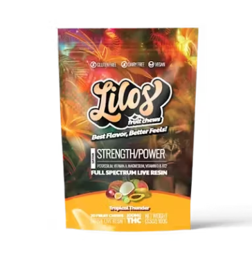 Photograph of product: Lilos Tropical Thunder 100mg Gummies