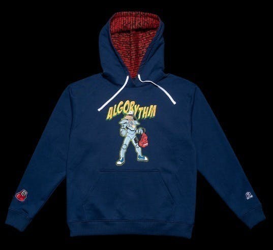 Photograph of product: Algorythm Pullover Hoodie - Medium