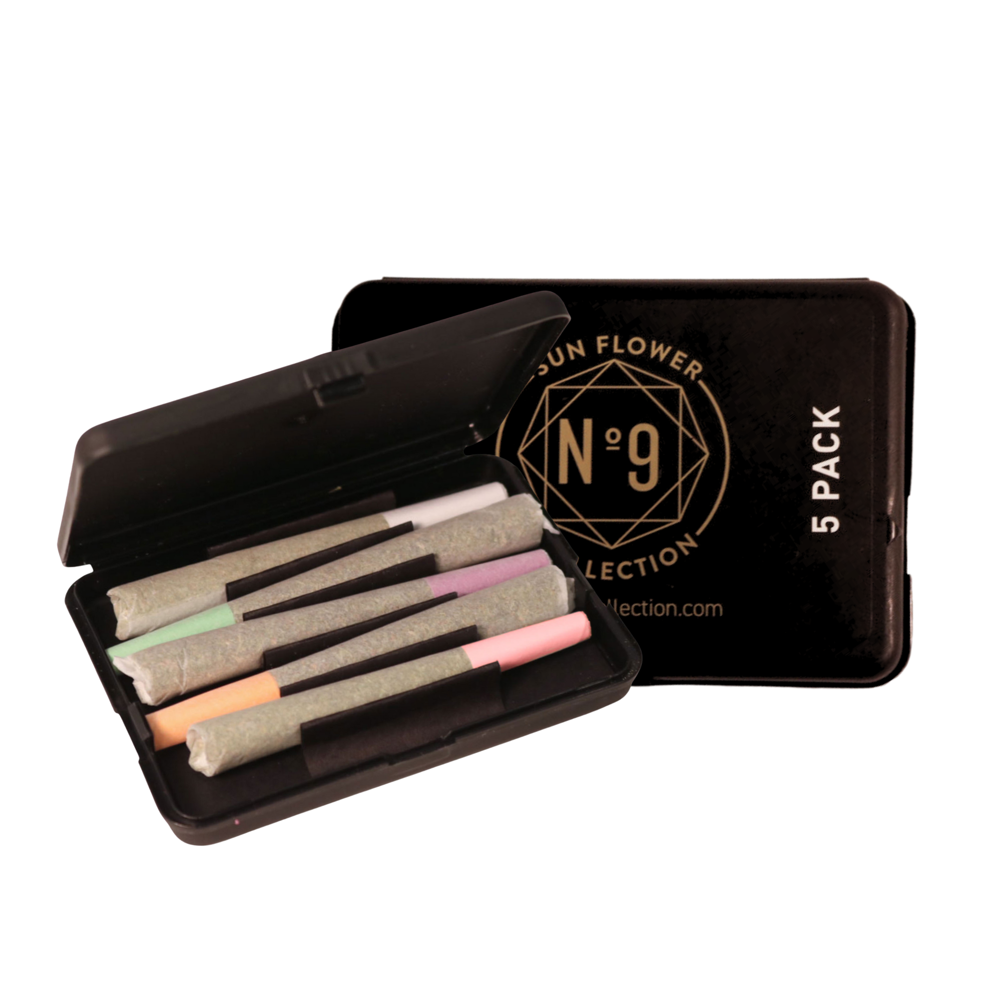 Photograph of product: 5 PACK - VARIETY 0.7g Prerolls - 5 Different Strains (3.5g)