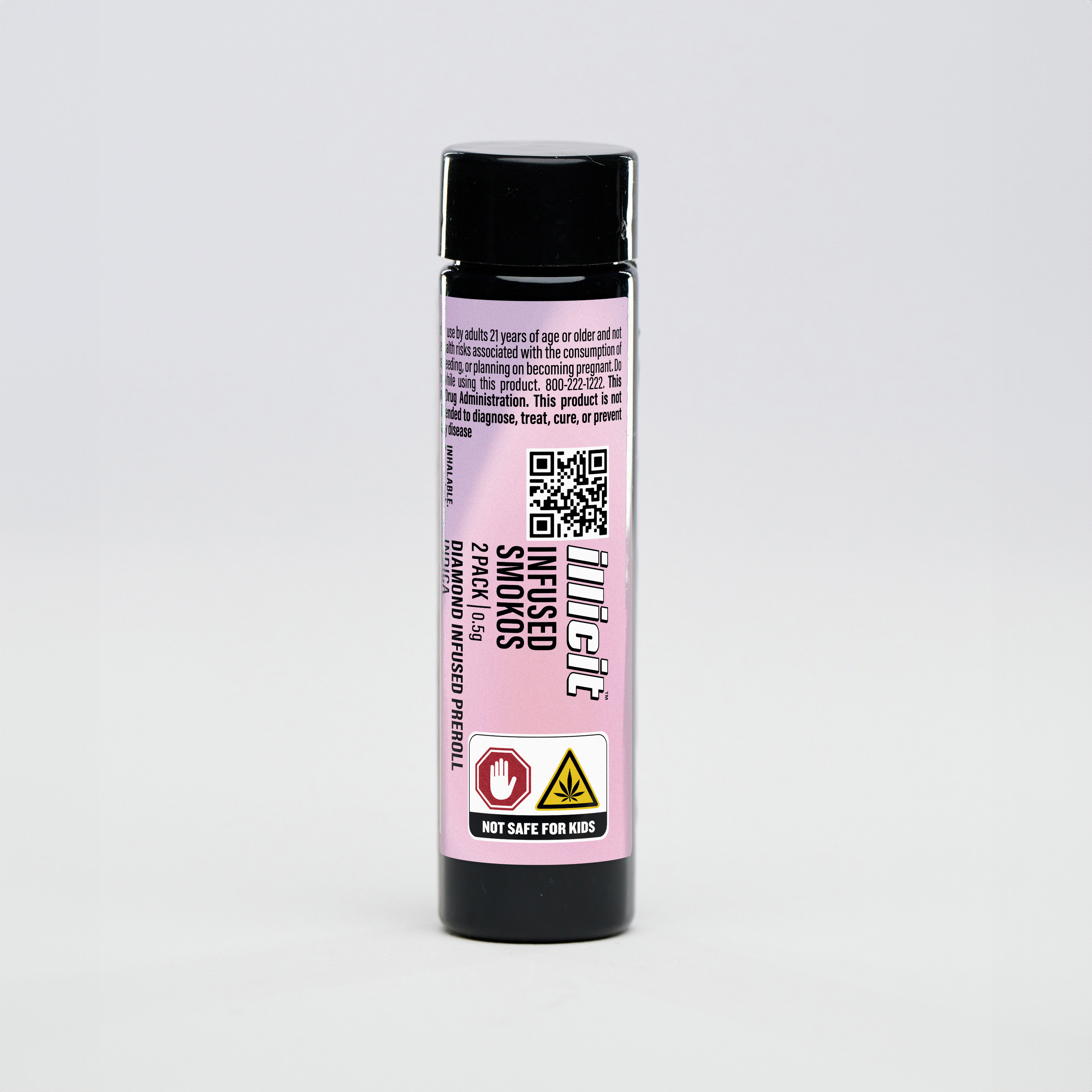 Photograph of product: Oui'd Diamond Infused Smokos Pre-Rolls .5g 2-Pack
