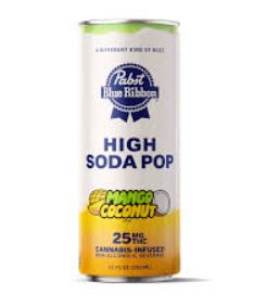 Photograph of product: Pabst High Soda 25mg Mango Coconut