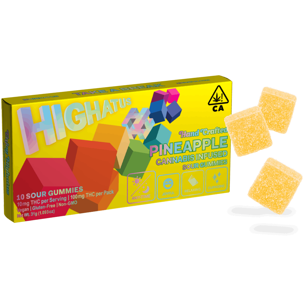 Photograph of product: Highatus | Pineapple Gummies | (100mg)