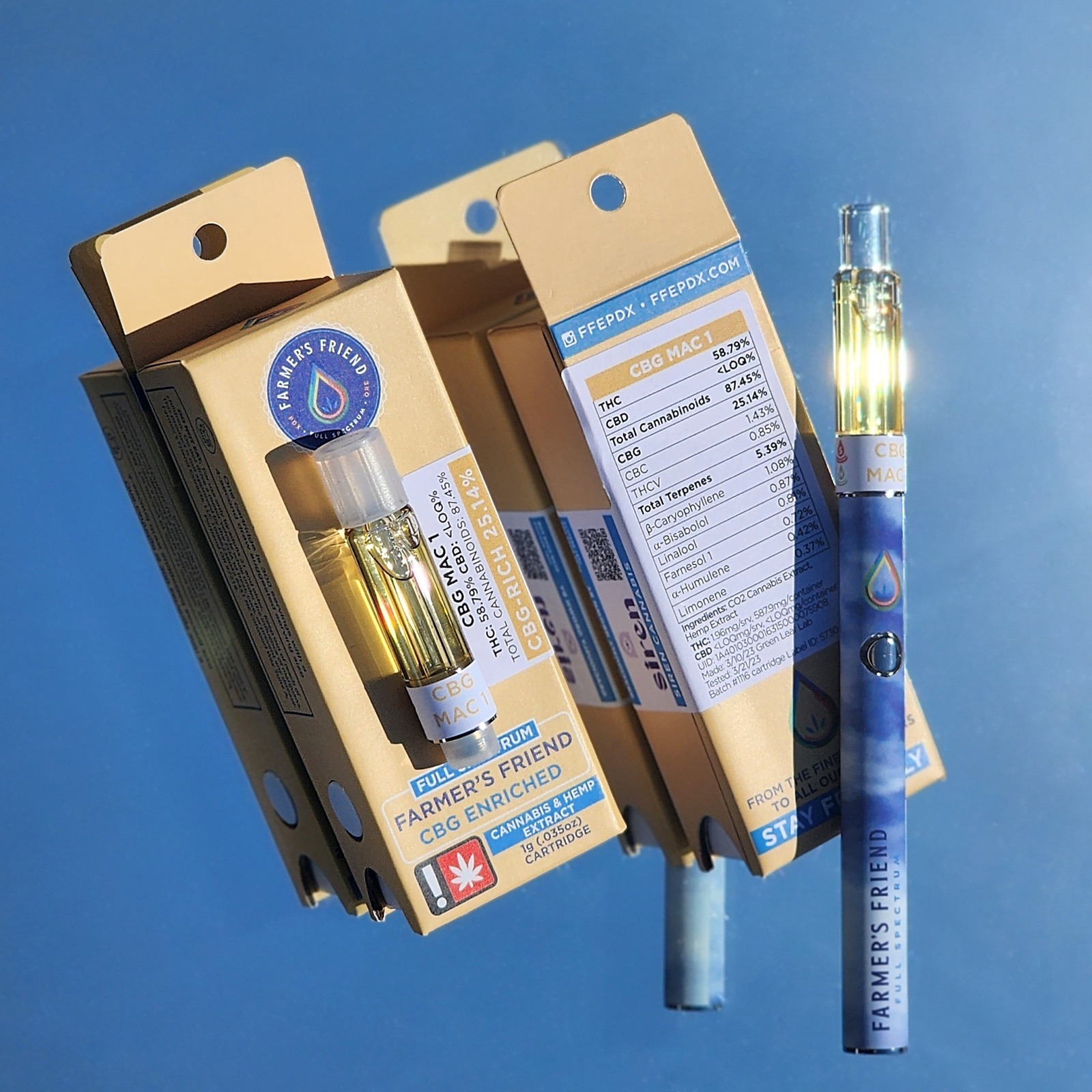 Photograph of product: (Glass CBG Cart) Godfather OG