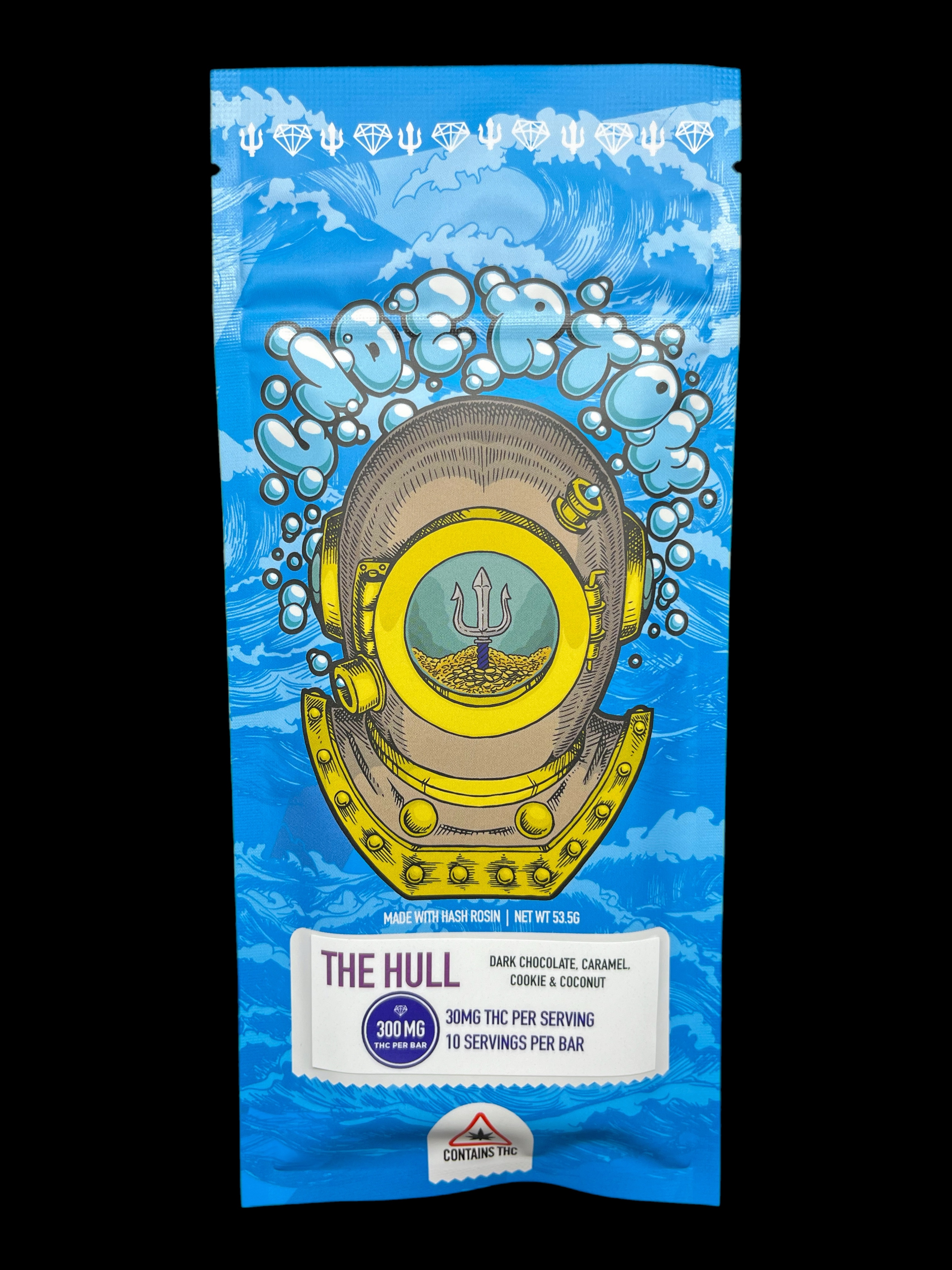 Photograph of product: Undertow Oui'd: The Hull Chocolate Bar 300mg