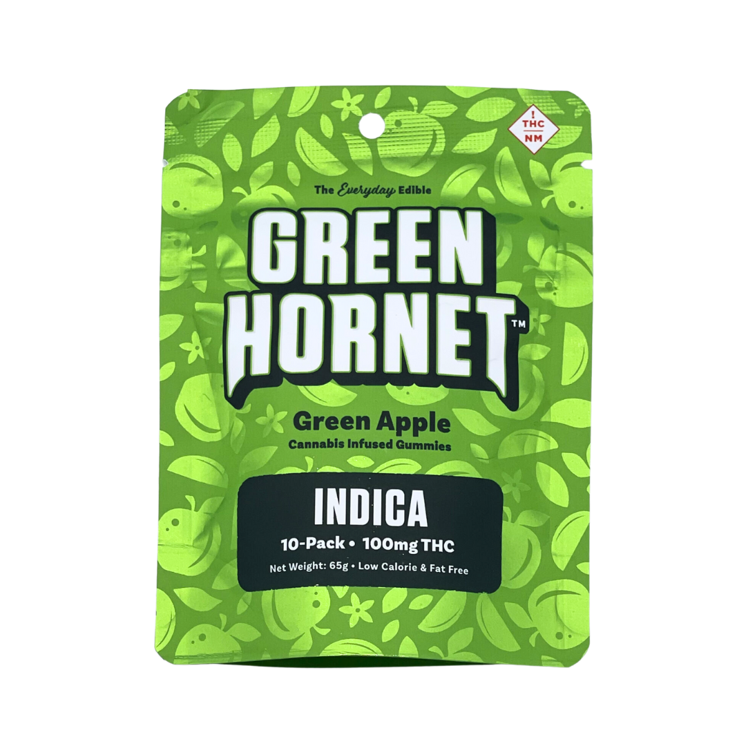 Photograph of product: Green Hornet Gummies | GREEN APPLE- Oui'd | 100MG