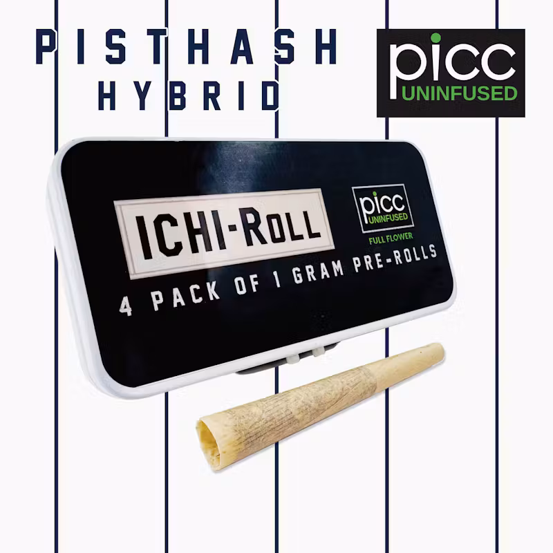 Photograph of Product: ICHI-ROLL | Pisthash Pre-rolls 4pk, 4g