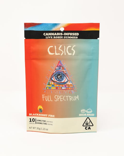 Photograph of product: Blackberry Fire 100mg Rosin Gummies - 