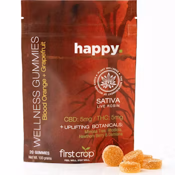 Photograph of product: First Crop | HAPPY 1:1 | 100mg