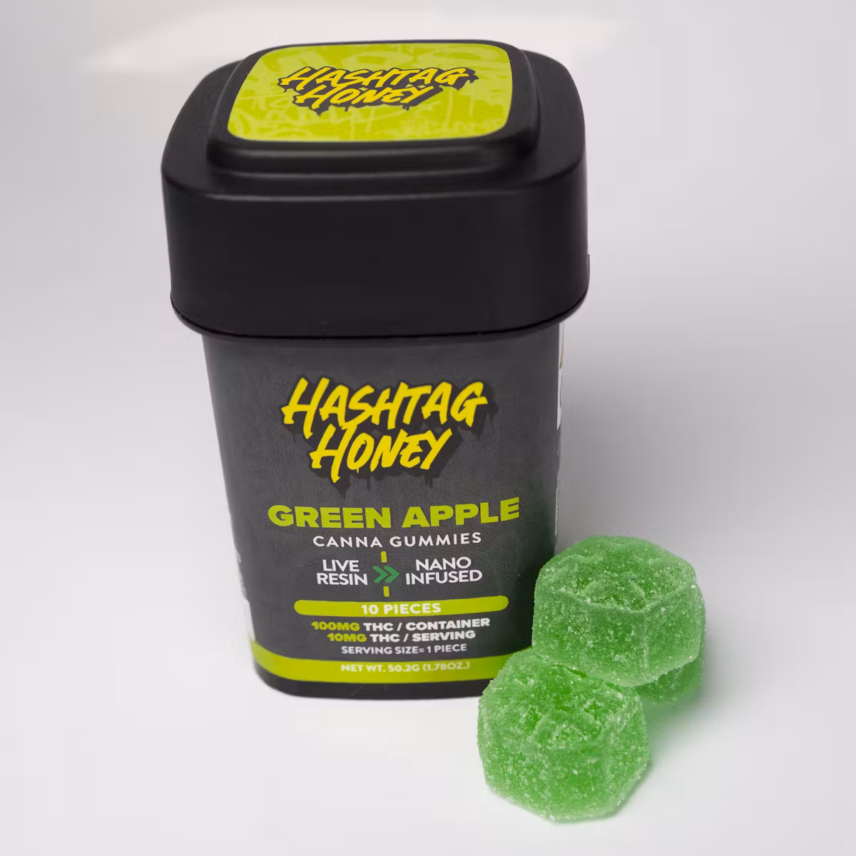 Photograph of product: Edible Gummies | au chocolattag Honey | Green Apple