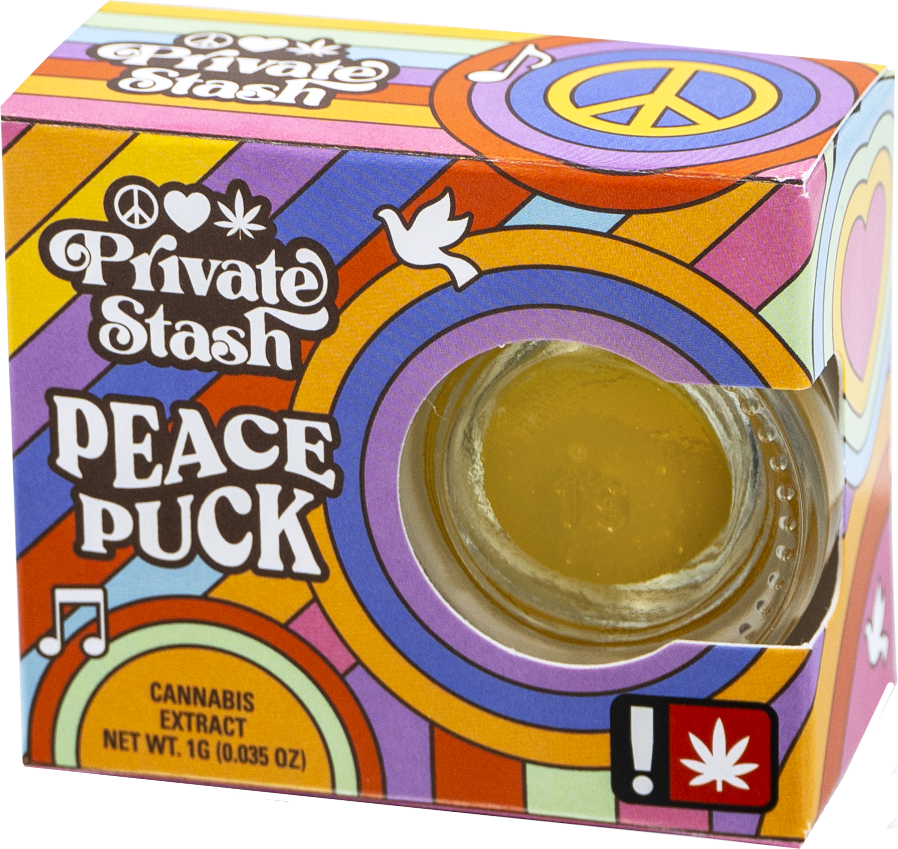 Photograph of product: Private Stash Peace Puck | PINEAPPLE Live Resin