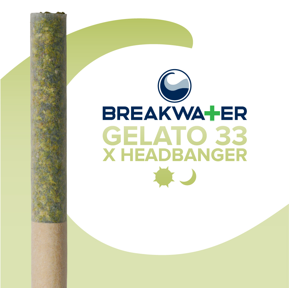 Photograph of product: Gelato 33 x Headbanger Premium Rolled Joint (1pk)