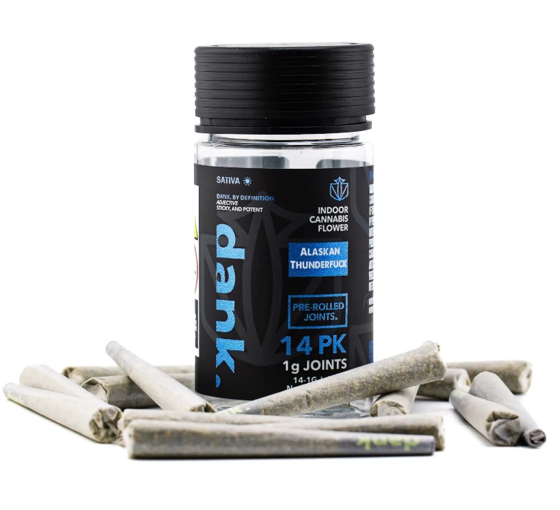 Photograph of product: Dank | Alaskan Thunderfuck | 14pk Pre-roll