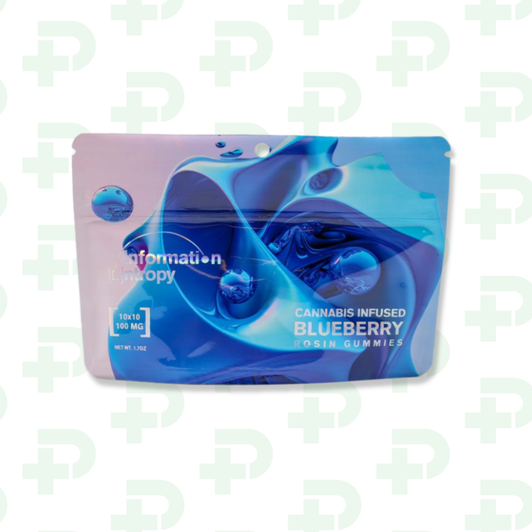 Photograph of product: Information Entropy Rosin Gummies - Blueberry