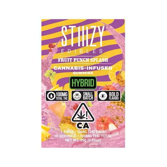 Photograph of product: Fruit Punch Splash Gummies - 100mg