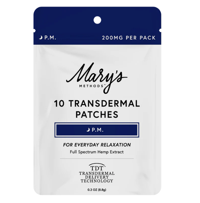 Photograph of product: Mary's Methods - Transdermal Patch - 1:1 CBN/CBD - 10pk - PM