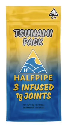 Photograph of product: PAPAYA 1G INFUSED PREROLL 3 PACK