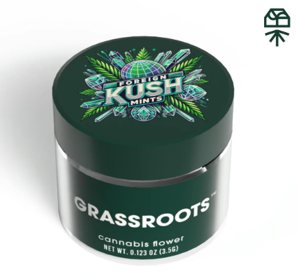 Photograph of product: Grassroots | 3.5g Flower | Foreign Kush Mints