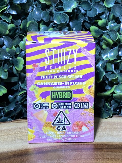 Photograph of product: FRUIT PUNCH SPLASH 100MG - GUMMY - 