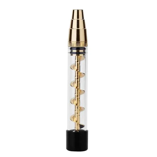 Photograph of product: 3 in 1 Twisty Blunt Pipe (Gold)