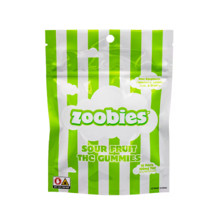 Photograph of product: Zoobies Sour Fruit | 100mg