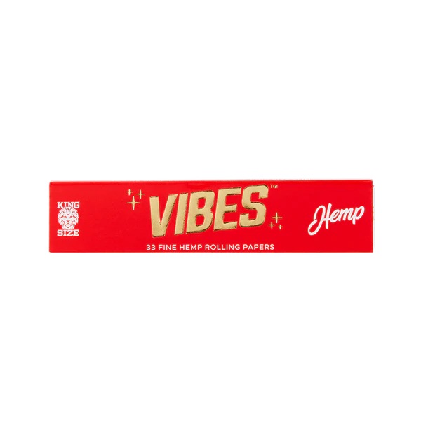 Photograph of product: Vibes | Fine Hemp Rolling Papers | King Size Slim 33pk