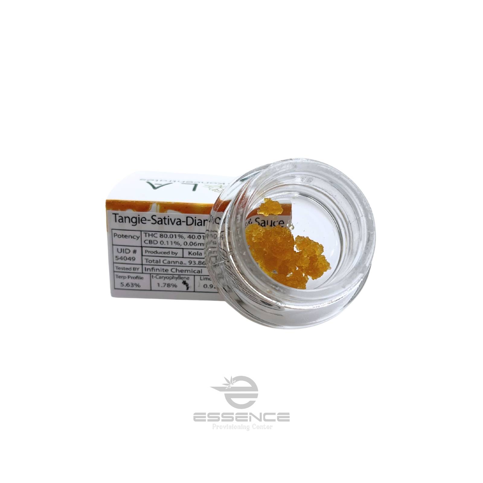 Photograph of product: Kola - Live Resin Diamonds & Sauce - Tangie (Oui'd)