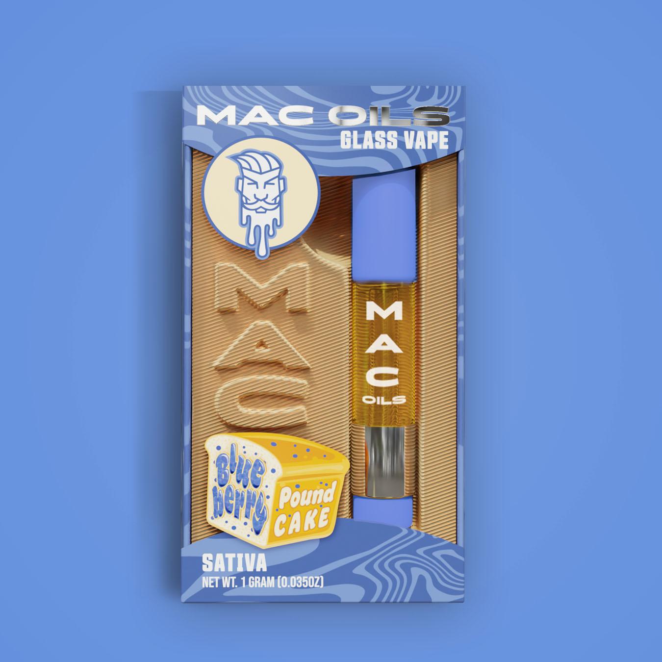 Photograph of product: Mac Pharms Cart | Blueberry Pound Cake - Hybrid