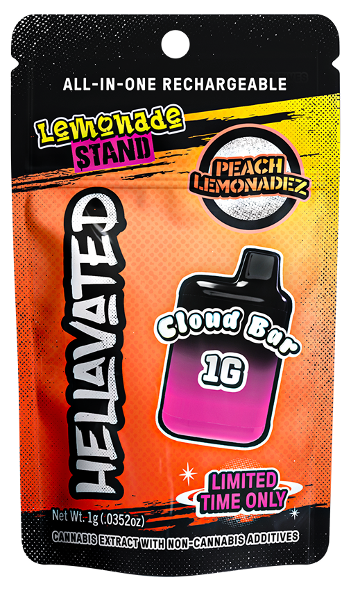 Photograph of product: Peach Lemonadez: Cloud Bar Disposable
